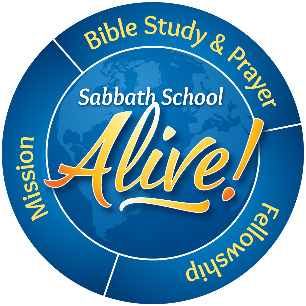 alive in logo circle
